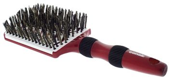 Conair Ceramic Red Boar's Bristle Vented Paddle Brush - HairBoutique.com - All Rights Reserved