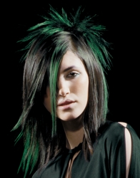 Image of Hair With Green Highlights