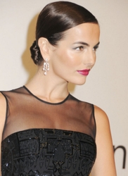 Camilla Belle Sleek Polished Chignon Red Carpet Hairstyle