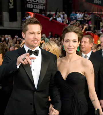 Angelina Jolie With Brad Pitt At Academy Awards - 2009 - Credit: www.oscars.org - All Rights Reserved