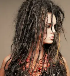 Dreadlock Extensions - Hair & Photo Courtesy of Barbara Lhotan - All Rights Reserved