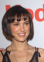 Natalie Portman With Signature Bobbed Hairstyle