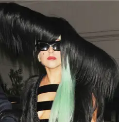 Lady Gaga Hair Hat, Hair Dress And Green Wig