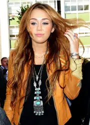 Miley Cyrus With Super Long Hair Extensions