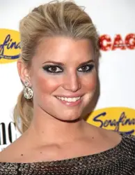 Jessica Simpson With Hair Pulled Back Off Face