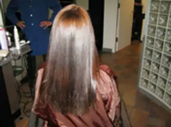 Salon Hair Client After Rusk Hair Care Treatment