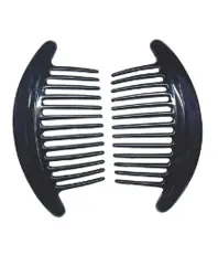 Interlocking Combs In Black at HairBoutique.com