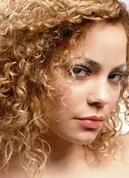 Naturally Curly Blonde Hair