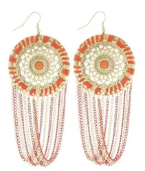 Tangerine Hued Earrings - Soho Beat From HairBoutique.com Marketplace