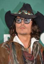 Johnny Depp With Head Accessory
