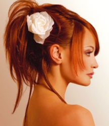 Ponytail With Hair Flower