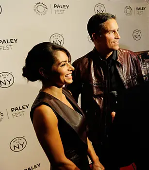 Amy Acker, Sarah Shahi & Kevin Chapman on the red carpet at the Paley Center for Media in New York City on Thursday, October 3. The event, moderated by Matt Roush of TV Guide Magazine, is part of the Paley Center's PaleyFest: Made in NY. Photo: Jeffrey R. Staab /CBS ©2013 CBS Broadcasting Inc. All Rights Reserved