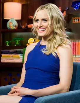 Taylor Schilling - WATCH WHAT HAPPENS LIVE -- Episode 10035 -- Pictured: Taylor Schilling - (Photo by: Charles Sykes/Bravo)  August 9, 2013 Thursday, August 8 on Bravo (11-11:30 p.m. ET) 2013 Bravo Media, LLC 