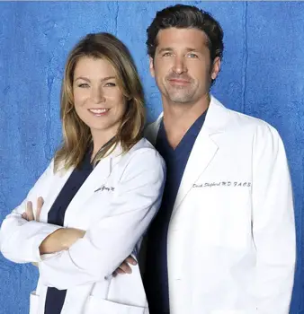 GREY'S ANATOMY - ABC's "Grey's Anatomy" stars Ellen Pompeo as Dr. Meredith Grey and Patrick Dempsey as Dr. Derek Shepherd. (ABC/Bob D'Amico) 