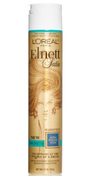 L'Oreal Paris Elnett Satin Hairspray Extra Strong Hold Unscented, 11.0 Ounce - Amazon.com