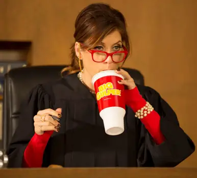 Kate Walsh As Judge Wright - Bad Judge (Photo by: Chris Haston/NBC) 2014 NBCUniversal Media, LLC.