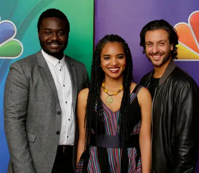 January 16, 2015<br />  (l-r) Babou Ceesay, Chipo Chung, Adam Levy NBCUNIVERSAL EVENTS -- NBCUniversal Press Tour, January 2015 -- "A.D. The Bible Continues" Session -- Pictured: Chipo Chung -- (Photo by: Paul Drinkwater)<br />