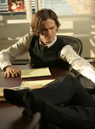 Long Male Layered -Matthew Gray Gubler As Spencer Reid - CBS Television Network. Photo: Vivian Zink/ABC Studios ©2008 ABC Studios. All Rights Reserved.