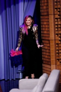  March 10, 2014 - THE TONIGHT SHOW STARRING JIMMY FALLON Demi Lovato (Photo by: Lloyd Bishop/NBC).. 2014 NBCUniversal Media, LLC 
