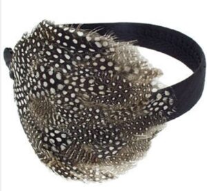 Karin's Garden - Flapper Feather Headband - Black/Brown