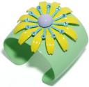 Gerard Yosca Cuff With Daisy Motif