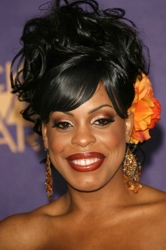 Niecy Nash With Orange Hair Flower