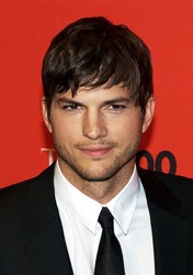 Ashton Kutcher With Combdown Fringe