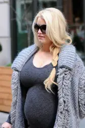 Jessica Simpson Long Glad Side Braided Hairstyle