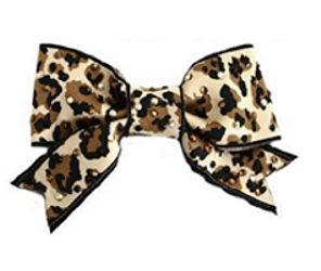 Tarina Tarantino Leopard Print Bow Hairclip