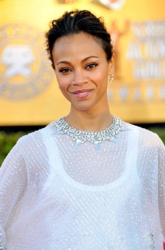 Zoe Saldana's Braided Chignon