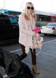 Dakota Fanning With Pink Dip Dyed Strands