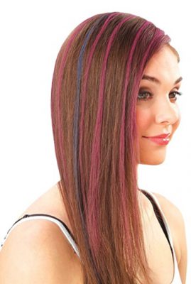 How To Chalk Dip Dye Your Hair - Huez Hair Color Compacts Work on all hair colors from very light blonde to brunette or redhead shades.