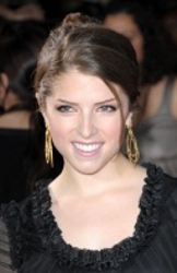 Anna Kendrick With Hair Worn Up In Chignon Twist