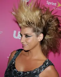 Ke$ha With A Modified Mohawk Hairstyle