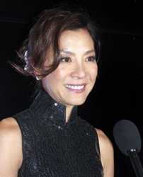 Michelle Yeoh With Hair Twist in Hair Stunts