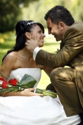 Bride Wearing Wedding Tiara