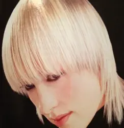 Cornsilk Blonde With Long Fringe