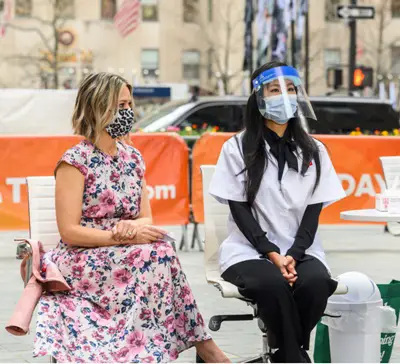 Dylan Dreyer's Picture Perfect Bob Hairstyle - TODAY -- Pictured: Dylan Dreyer on Wednesday, April 7, 2021 -- (Photo by: Nathan Congleton/NBC) - All Rights Reserved