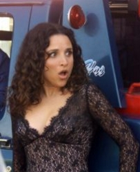 Julia Louis-Dreyfus With Long Spiral Curls