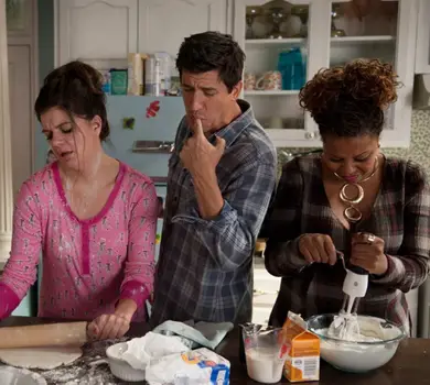 MARRY ME - "Thank Me" Pictured: (l-r) Casey Wilson as Annie, Ken Marino as Jake, Tymberlee Hill as Kay - (Photo by: Colleen Hayes/NBC) 2014 NBCUniversal Media, LLC 