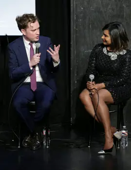  June 10, 2015  THE MINDY PROJECT -- FYC @ UCB Theater -- Pictured: (l-r) Matt Warburton, Mindy Kaling -- (Photo by: Chris Haston/NBC)  Wednesday, June 10 at the UCB Theater in Los Angeles  2015 NBCUniversal Media, LLC