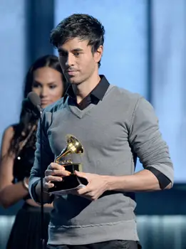 Enrique Iglesias at the 57th Annual Grammy Awards - Wikipedia.com - All Rights Reserved