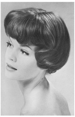 Hair Nostalgia - 1960s Glam Bob With Full Bangs - Dell Horoscope Magazine - 1961