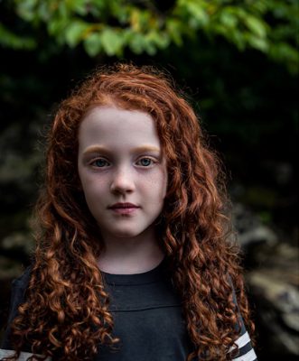 Long Red Curly Hair