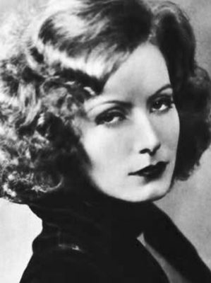 George Hurrell's Hair Halos - Publicity photo of Greta Garbo from Stars of the Photoplay - 1930