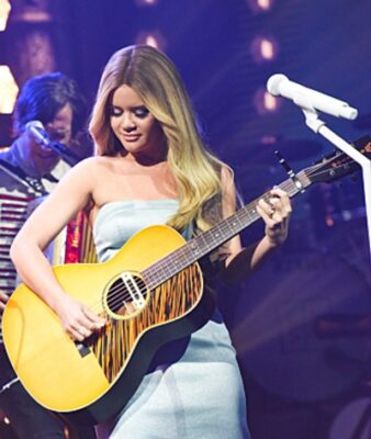 Maren Morris Showcases Long Curtain Bangs