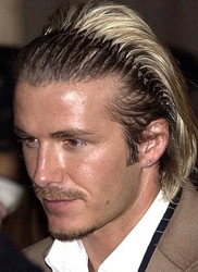 David Beckham Wearing Comb Headband