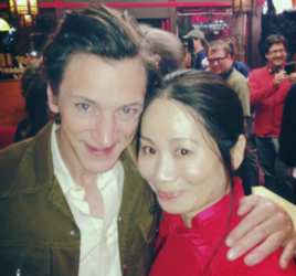 John Hawkes & Linda Wang On Lowdown - Courtesy Of Linda Wang - All Rights Reserved