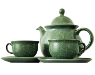 Tea Pot And Tea Cups For Hot Tea