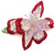 Eve Reid - Sequin Flower Chignon Pin - Hairpin/Pin (1) Soft Pink w/Red Tips